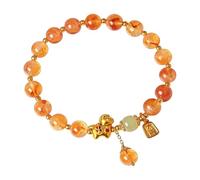 Bracciale placcato naturale larghezza donna gioielli dell'anno del braccialetto in perle di giada bianco naturale colore fiore di ciliegio, fresco ed elegante da donna. Bracciale Piccole Anelli, 8*8