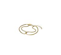 Bracciale Purelei Kindness - impermeabile e regolabile | Bracciale doppio con design a nodo | Acciaio inossidabile e placcatura in oro 14K/18K | Simbolo di gentilezza e connessione, Eine Grösse