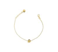 Bracciale quadrifoglio bombato RUE DES MILLE in argento dorato BR-002 CAT QUAD A