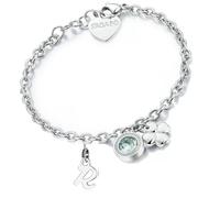 Bracciale Quadrifoglio con Lettera Iniziale Sagapo Fortuna