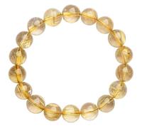 Bracciale quarzo rutilato color oro 100% naturale,bracciale elastico pietre