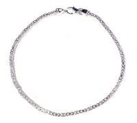 Bracciale Reale Argento 925 2mm Larghezza Quadrato Bracciale Argento Bracciale Bracciale Bracciale Bizantino Donne Uomo Originale Italiano Bizantino Catena Gioielli Fabbrica Tendenze Italy, Argento
