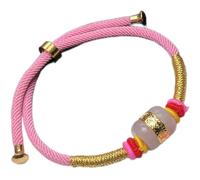 Bracciale ricchezza Feng Shui, Bracciale con perline di giada, Bracciale SS naturale Bracciale portafortuna for donna Uomo Bracciale con cordino rosso Cristallo Attira ricchezza Denaro Buona fortuna C
