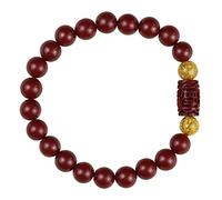 Bracciale ricchezza Feng Shui,bracciale di perline di giada,bracciale di cinabro viola naturale di prosperità con mascotte incisa, meditazione Reiki, attrae braccialetto di trasferimento ricco e fortu