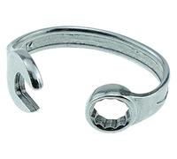 Bracciale rigido a forma di chiave inglese, con stampigliatura in lingua inglese "60 years", idea regalo per il 60° compleanno, da uomo