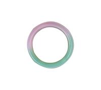 Bracciale rigido alla moda in giada verde rosa per le donne Bracciale cinese di buona fortuna per la ricchezza Donna Elegante braccialetto rigido in pietra di giada con agata genuina compleanno (1rosa