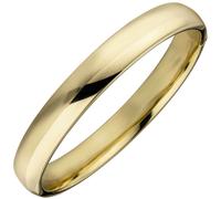 Bracciale Rigido Argento 925 Placcato Oro Giallo Donna Schmuck Krone