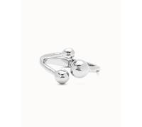 Bracciale rigido con tre sfere placcate argento Sterling
