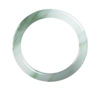 Bracciale rigido da donna, 8 mm, in giada, elegante, rotondo, con confezione regalo, gioielli fatti a mano in giada verde, 62-63mm