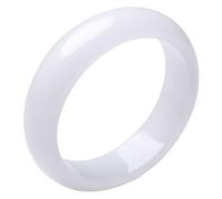 Bracciale rigido da donna in giada naturale, elegante gioiello retrò, accessorio curativo e protettivo, con confezione regalo da indossare tutti i giorni, 52mm