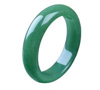 Bracciale rigido da donna in giada verde naturale, braccialetto portafortuna fatto a mano, ideale per mamma, moglie e occasioni speciali, design elegante e senza tempo, 56-58mm