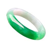 Bracciale rigido da donna, in vera giada birmana, elegante gioiello con pietre preziose per occasioni speciali e regali, ideale per la festa della mamma e le celebrazioni