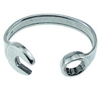 Bracciale rigido da uomo a forma di chiave inglese, con incisa la scritta “2 years”, regalo ideale per il secondo anniversario di matrimonio