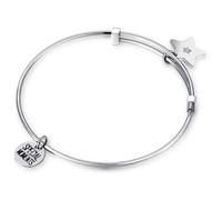 Bracciale Rigido Donna Acciaio Sagapo Happy Cuore Stella Farfalla SHAD01-04-08