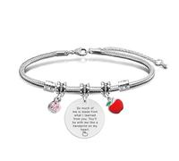 BRACCIALE RIGIDO DONNA FRASI PENSIERI PAROLE EMOZIONALE INCISIONE, Regalo Ispiratore Nome Lettera Iniziale Braccialetti Per La Laurea Di Compleanno Della Ragazza Delle Donne braccialetti