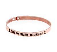 Bracciale Rigido Donna LE CAROSE SCRIVIMI BRSCRI in Ottone con Frase Incisa