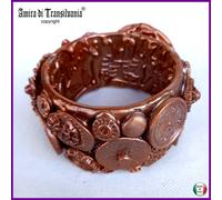 bracciale rigido gioiello steampunk punk rock accessori fashion orologio gotico