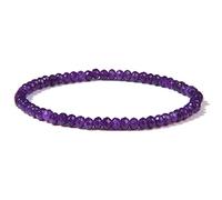 Bracciale Rigido In Cristallo Con Pietra Preziosa Chakra, Braccialetto In Pietra Naturale Per Donna Uomo, Pietra Di Quarzo Viola Irregolare Bracciale Con Perline Sfaccettate Per Yoga, Braccialetto E