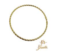 Bracciale Rigido in ORO GIALLO intrecciato Diametro 7cm 18 KT 750% List. 545€