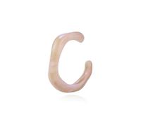 Bracciale rigido rigido da donna, in acrilico, colorato, aperto, in resina, stile bohémien, irregolare, traslucido, geometrico, accessorio per le vacanze, 5.5 UK, Metallo, Nessuna pietra preziosa