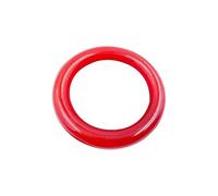 Bracciale Rigido Rotondo alla Moda in Giada Rossa per Donna Bracciale Cinese di buona Fortuna e ricchezza Donna Elegante Braccialetto Rigido in Vera Pietra di Giada Rossa Compleanno (Round Red1,