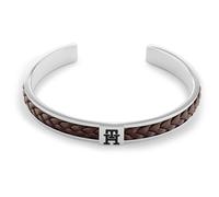 Bracciale Rigido Uomo TOMMY HILFIGER 2790489 Acciaio Inossidabile Pelle Marrone