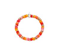 BRACCIALE RONDELLE IN ARGENTO DORATO ORO ROSA, ARGENTO E PLASTICA SUNSET RICICLATA DBC2004RONDERORAG M