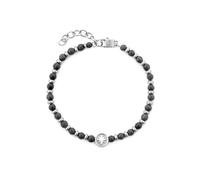 BRACCIALE ROSA DEI VENTI E PIETRA NATURALE ONICE NERA