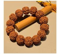 Bracciale rosario, Bracciale con perline Rudraksha Bodhi nepalese da 19 mm Buddha Rosario di preghiera unisex for la meditazione Cantando Mala