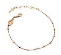 Bracciale Rosario in Argento 925 Placcato Oro Rosa