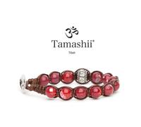 Bracciale RUOTA DELLA PREGHIERA AGATA ROSSO SCURO Tamashii Unisex