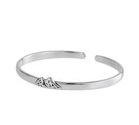 Bracciale S925 Una Coppia di Coppie per commemorare Il di Apertura in Stile Cinese in Stile retrò letterario Monte Bracciale
