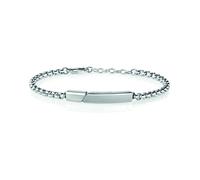Bracciale Sector Basic Uomo Acciaio Silver con Placca Liscia (SZS35)