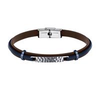 Bracciale SECTOR uomo Bandy pelle blu / acciaio