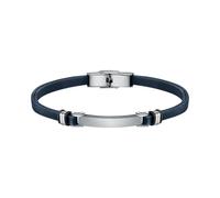 Bracciale SECTOR uomo Bandy pelle blu / acciaio