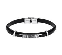 Bracciale SECTOR uomo Bandy pelle nero / acciaio