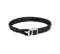 Bracciale Sector Uomo Pelle e Acciaio 22 cm (SZV126)