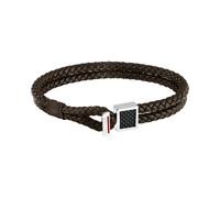 Bracciale Sector Uomo Pelle Marrone Intrecciata (SZV128)