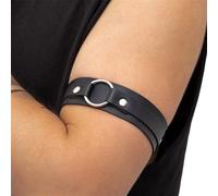 Bracciale Sentimental Rock a braccio Bracciale sentimentale in pelle nera Accessorio medievale Halloween per gioielli da uomo Regalo gioielli da braccio alla da uomo