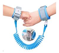 Bracciale Sicurezza Bambino,Anti-Perso Guinzaglio per Bambini,2M Anti-Perso Mano Cintura con Blocco del Sensore,Polso Regolabile 360 ° Girevoli Braccialetto Antismarrimento Corda Da Passeggio