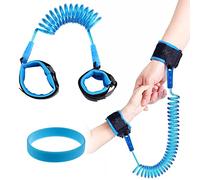 Bracciale Sicurezza Bambino,Braccialetto Bambini Antismarrimento, Portatile che Cammina Anti-Perso Mano Cintura, Primi Passi per Bambini,Imbracatura di Sicurezza per Bambini,1,5 M Guinzaglio Bambini