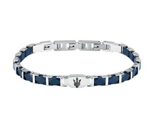 Bracciale SILVER BLACK BLUE CERAMIC JM424ATZ45 Maserati Uomo