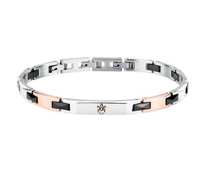 Bracciale SILVER ROSEGOLD BLACK CERAMIC JM424ATZ50 Maserati Uomo