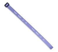 Bracciale singolo W.W.J.D. - 22 colori a scelta - Mix and Match (viola pastello e bianco), plastica, Plastica