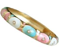 Bracciale smalto, bracciali vintage Braccialetti classici unici classici in smalto cloisonné con cerchi colorati for accessori da donna Braccialetti etnici tradizionali artigianali Regali in Cina(Blue