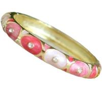 Bracciale smalto, bracciali vintage Braccialetti classici unici classici in smalto cloisonné con cerchi colorati for accessori da donna Braccialetti etnici tradizionali artigianali Regali in Cina(Pink