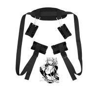 Bracciale Sportivo Classico Multifunzione Regolabile In Nylon Nero Per Sostegno A Mani, Gambe E Collo Per Corse All'Aperto - D36