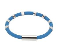 Bracciale sportivo impermeabile in silicone antistatico con 8 passanti, elimina gli anioni statici del corpo, cinturino da polso, per jogging, inverno, gioielli indiani ossidati, Taglia unica, silica