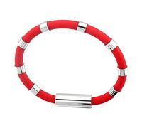 Bracciale sportivo impermeabile in silicone antistatico con 8 passanti, elimina gli anioni statici del corpo, cinturino da polso, per jogging, inverno, gioielli indiani ossidati, Taglia unica, silica