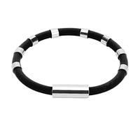 Bracciale sportivo impermeabile in silicone antistatico con 8 passanti, elimina gli anioni statici del corpo, cinturino da polso, per jogging, inverno, gioielli indiani ossidati, Taglia unica, silica